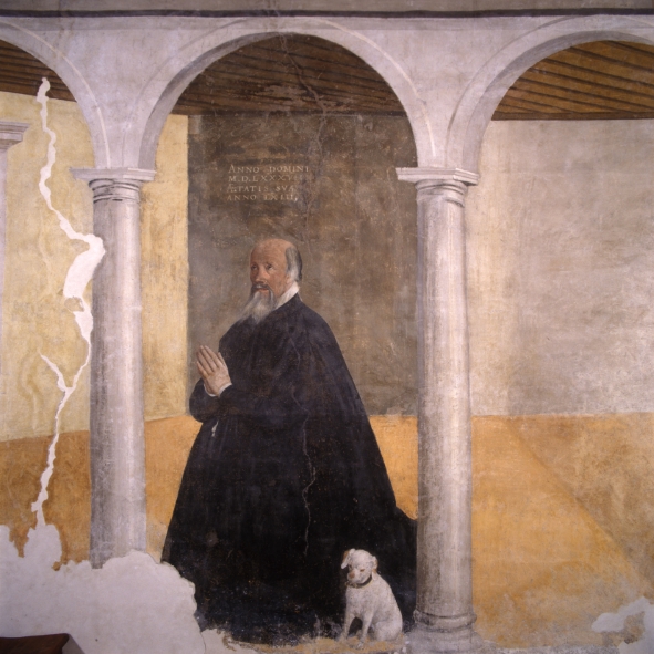 Gerolamo II Roccabruna effigiato all'interno dell'oratorio di S. Gerolamo a Palazzo Roccabruna